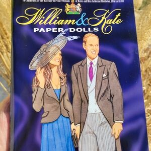 William & Kate Paper Dolls Book ~ Prince & Princess ~ 2011 ~ Like New!